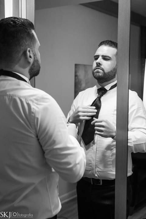 SKJ Fotografia Making of noivo Hotel Tryp Tatuapé'