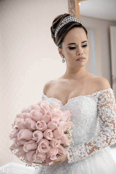 SKJ Fotografia Making of noiva Espaço E Hair Design'