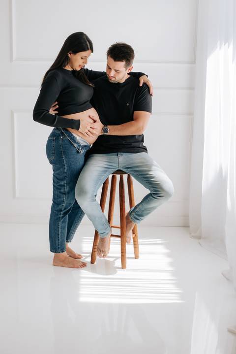 Estúdio de fotografia de gestante, ensaio gestante, ensaio gestante luz natural, fotógrafa gestante, São José do Rio Preto, Ana Rocchi Fotografia'