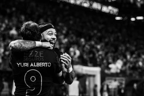 Yuri Alberto e Memphis, a dupla'