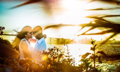 fim de tarde com ensaio dos noivos'