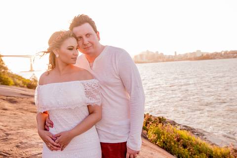 casal no fim de tarde'