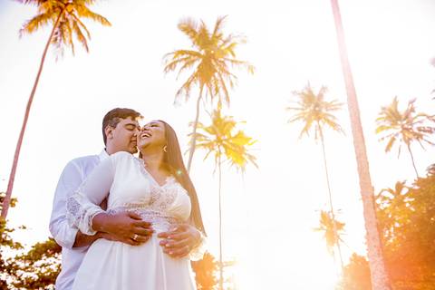 noivos em ensaio, Coqueiral de Aracruz'