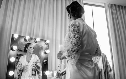 a noiva que relaxa no making of'