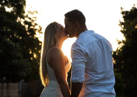 Fotos Ensaio noivos por do sol'