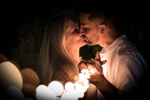 Fotos Ensaio noivos noite'