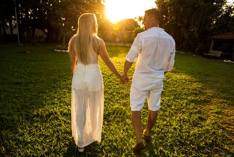 Fotos Ensaio noivos por do sol'