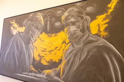 Fotografia quadro de Clínica Médica em Campinas - Recepção Utrini Medicina'