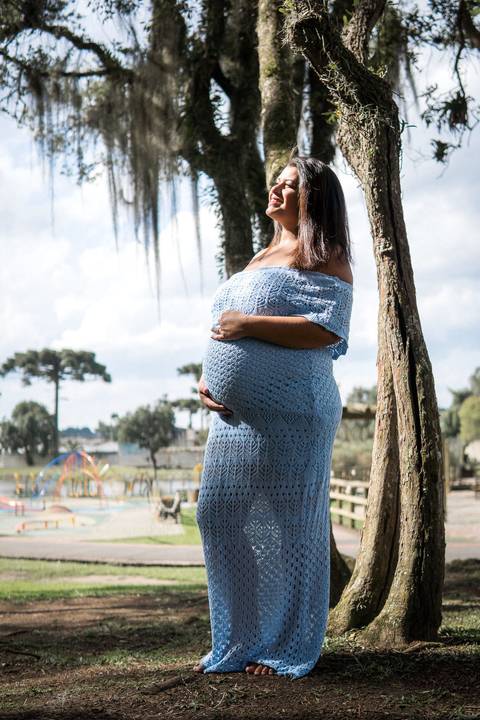 Ensaio Gestante no Parque das Águas em Piraquara Paraná'
