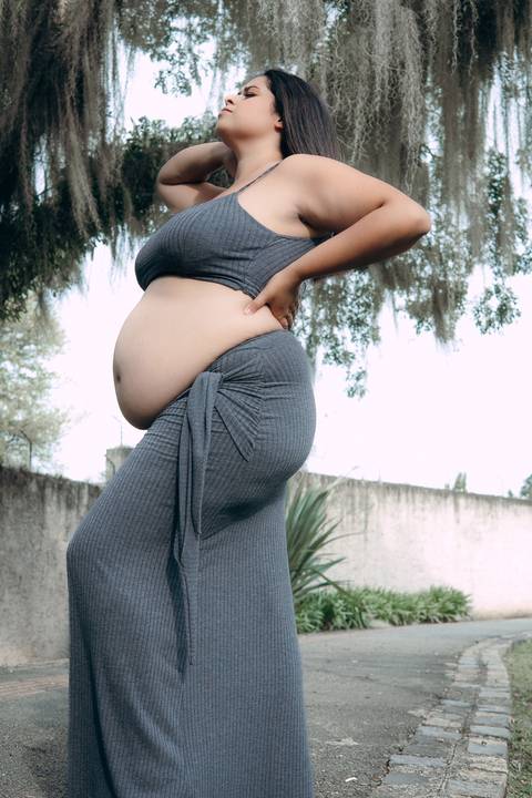 Ensaio Gestante no Parque das Águas em Piraquara Paraná'