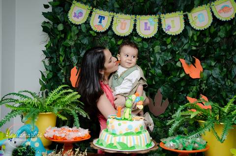 Festa Infantil Bh Festa dinossauro Fotografia de família Ensaio bebê '