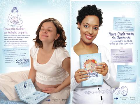 Caderneta da Gestante do SUS, cartaz para UBS'