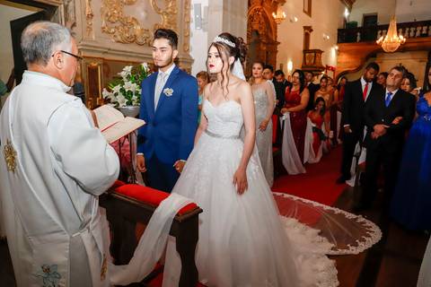 Casamento Bruna e Kennedy, igreja de Santa Efigênia em Ouro Preto, '