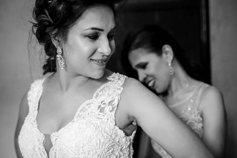 make of casamento mélani e pedro piracema minas gerais com sua mãe'