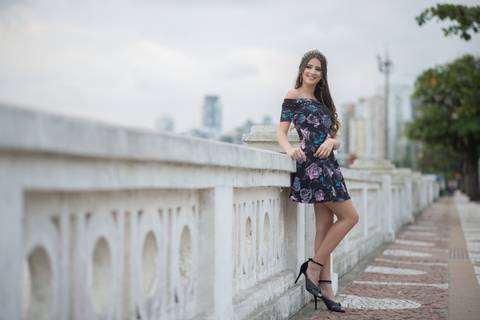 Ensaio Fotográfico na Ponta da Praia em Santos - Debutante Karina - Foto e vídeo - Marcelo Fabiano Fotografia'