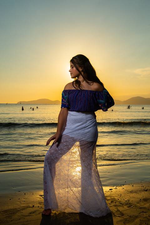 Ensaio Fotográfico na Ponta da Praia em Santos S.P - Marcelo Fabiano Fotografia - Giovanna 15 anos'