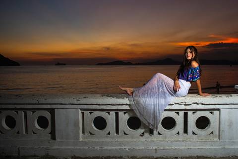 Ensaio Fotográfico na Ponta da Praia em Santos S.P - Marcelo Fabiano Fotografia - Giovanna 15 anos'