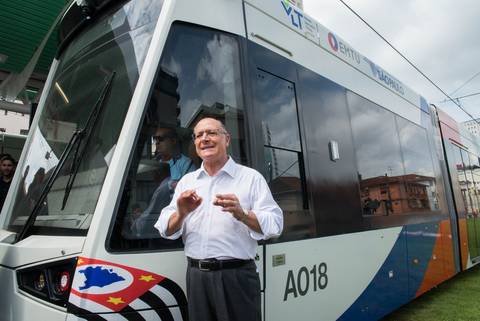 Inauguração VLT Santos - Contratante Construtora Queiroz Galvão'