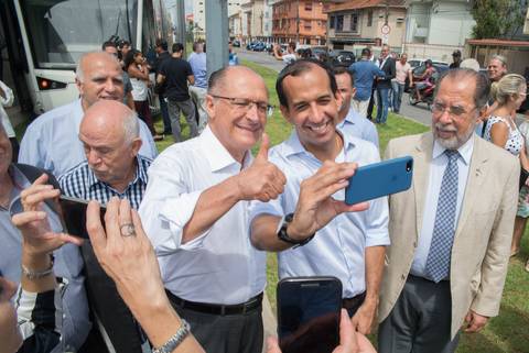 Inauguração Trecho do VLT - Baixada Santista - Contratante Construtora Queiroz Galvão'