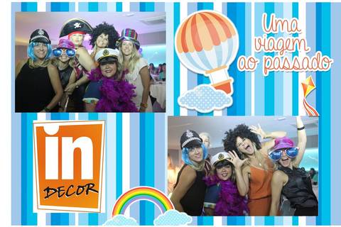 Nosso Totem de fotos na Confraternização da In Decor - Buffet Tivoli'