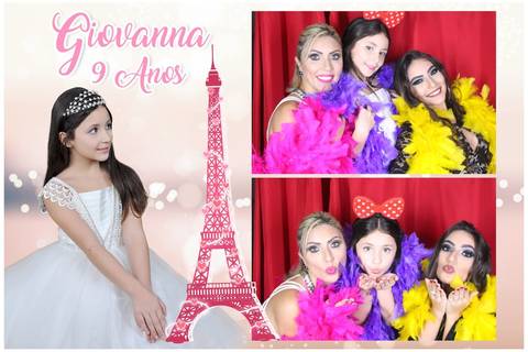 Cabine de fotos no Tivoli na festa da Giovana'