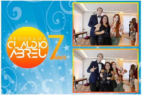 Nosso totem de fotos no programa Claudio Abreu - Fotos reveladas na hora , Gifs, Bomerangs '