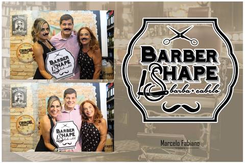 Totem de fotos - Inauguração Barber Shape'