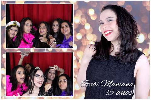 Nossa Cabine de fotos na festa de 15 anos da Gabriela Mamana - Marcelo Fabiano Fotografia - Santos Sp'