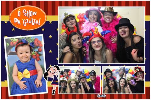 Nosso Totem de fotos na festa da Giulia - Santos S.p'