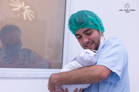 O orgulho do Papai. 
Parto do João Gustavo'