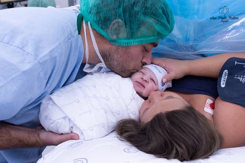 Primeira Foto em Família
Parto do João Gustavo'