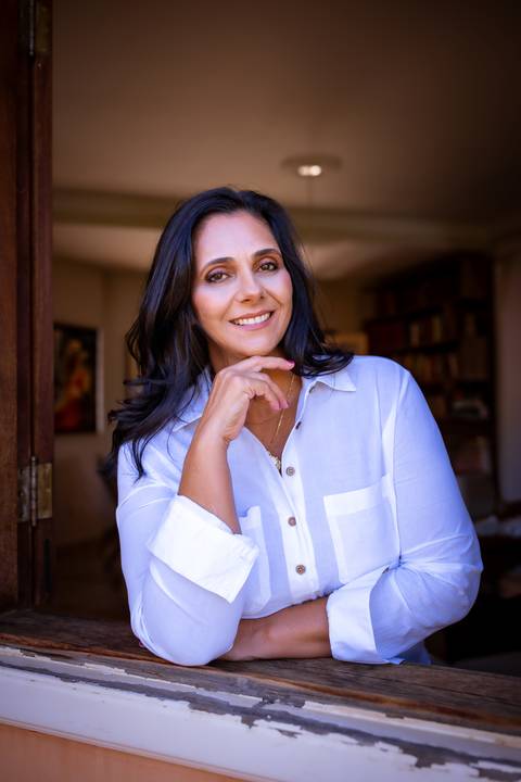 Ensaio feminino feito na casa da cliente'