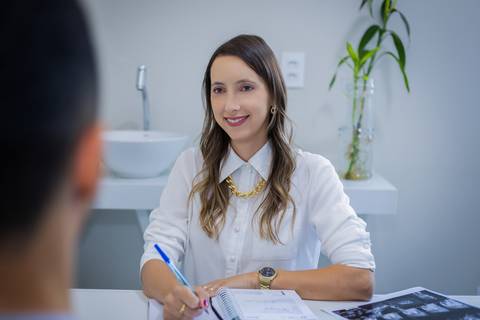 Ensaio corporativo realizado em clínica'