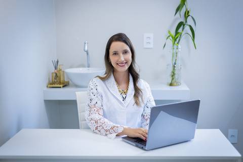 Ensaio corporativo realizado em clínica'