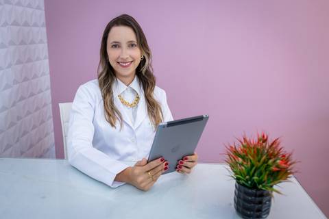 Ensaio corporativo realizado em clínica'