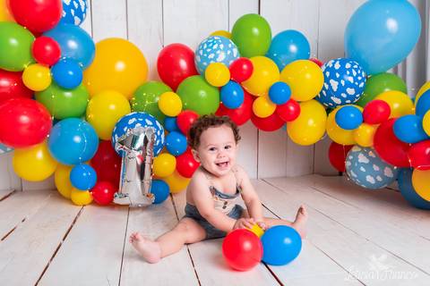 smash the cake colorido minimalista'