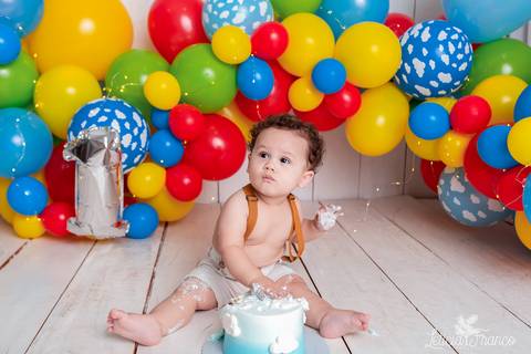 smash the cake colorido minimalista'