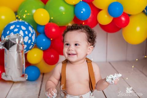 smash the cake colorido minimalista'