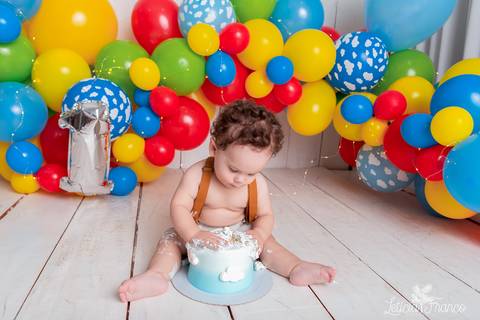 smash the cake colorido minimalista'