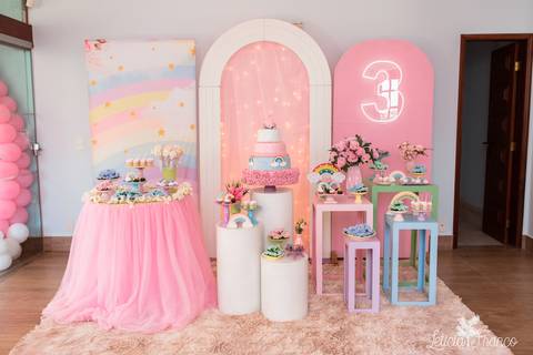 festa infantil 03 anos decoração brasilia df distrito federal book fotografo fotógrafa fotografa fotografia melhor leticia franco letícia lua nova art arte foto arco iris'