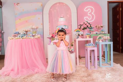 festa infantil 03 anos decoração brasilia df distrito federal book fotografo fotógrafa fotografa fotografia melhor leticia franco letícia lua nova art arte foto arco iris'