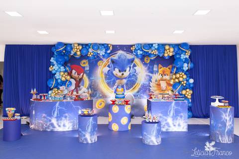 festa infantil 5 anos decoração brasilia df distrito federal book fotografo fotógrafa fotografa fotografia melhor leticia franco letícia lua nova art arte foto sonic azul'