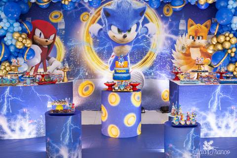 festa infantil 5 anos decoração brasilia df distrito federal book fotografo fotógrafa fotografa fotografia melhor leticia franco letícia lua nova art arte foto sonic azul'