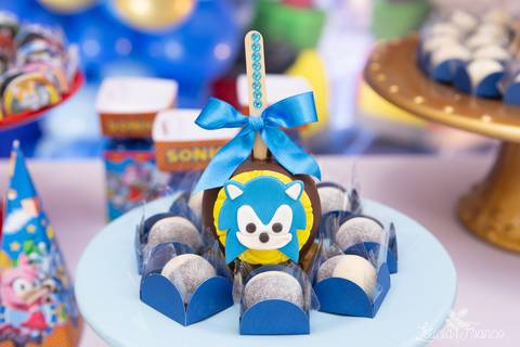 festa infantil 5 anos decoração brasilia df distrito federal book fotografo fotógrafa fotografa fotografia melhor leticia franco letícia lua nova art arte foto sonic azul'