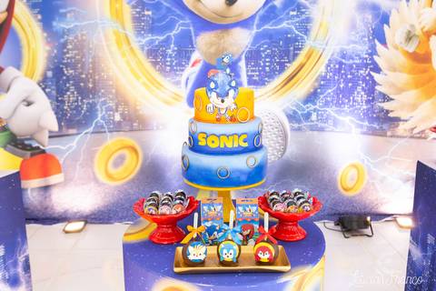 festa infantil 5 anos decoração brasilia df distrito federal book fotografo fotógrafa fotografa fotografia melhor leticia franco letícia lua nova art arte foto sonic azul'