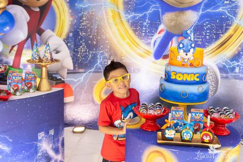 festa infantil 5 anos decoração brasilia df distrito federal book fotografo fotógrafa fotografa fotografia melhor leticia franco letícia lua nova art arte foto sonic azul'