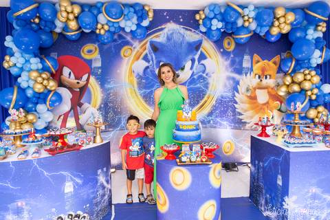 festa infantil 5 anos decoração brasilia df distrito federal book fotografo fotógrafa fotografa fotografia melhor leticia franco letícia lua nova art arte foto sonic azul'