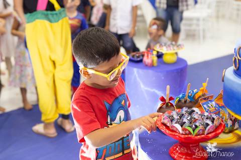festa infantil 5 anos decoração brasilia df distrito federal book fotografo fotógrafa fotografa fotografia melhor leticia franco letícia lua nova art arte foto sonic azul'