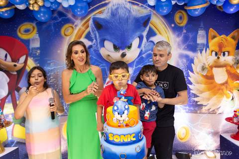 festa infantil 5 anos decoração brasilia df distrito federal book fotografo fotógrafa fotografa fotografia melhor leticia franco letícia lua nova art arte foto sonic azul'