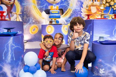 festa infantil 5 anos decoração brasilia df distrito federal book fotografo fotógrafa fotografa fotografia melhor leticia franco letícia lua nova art arte foto sonic azul'